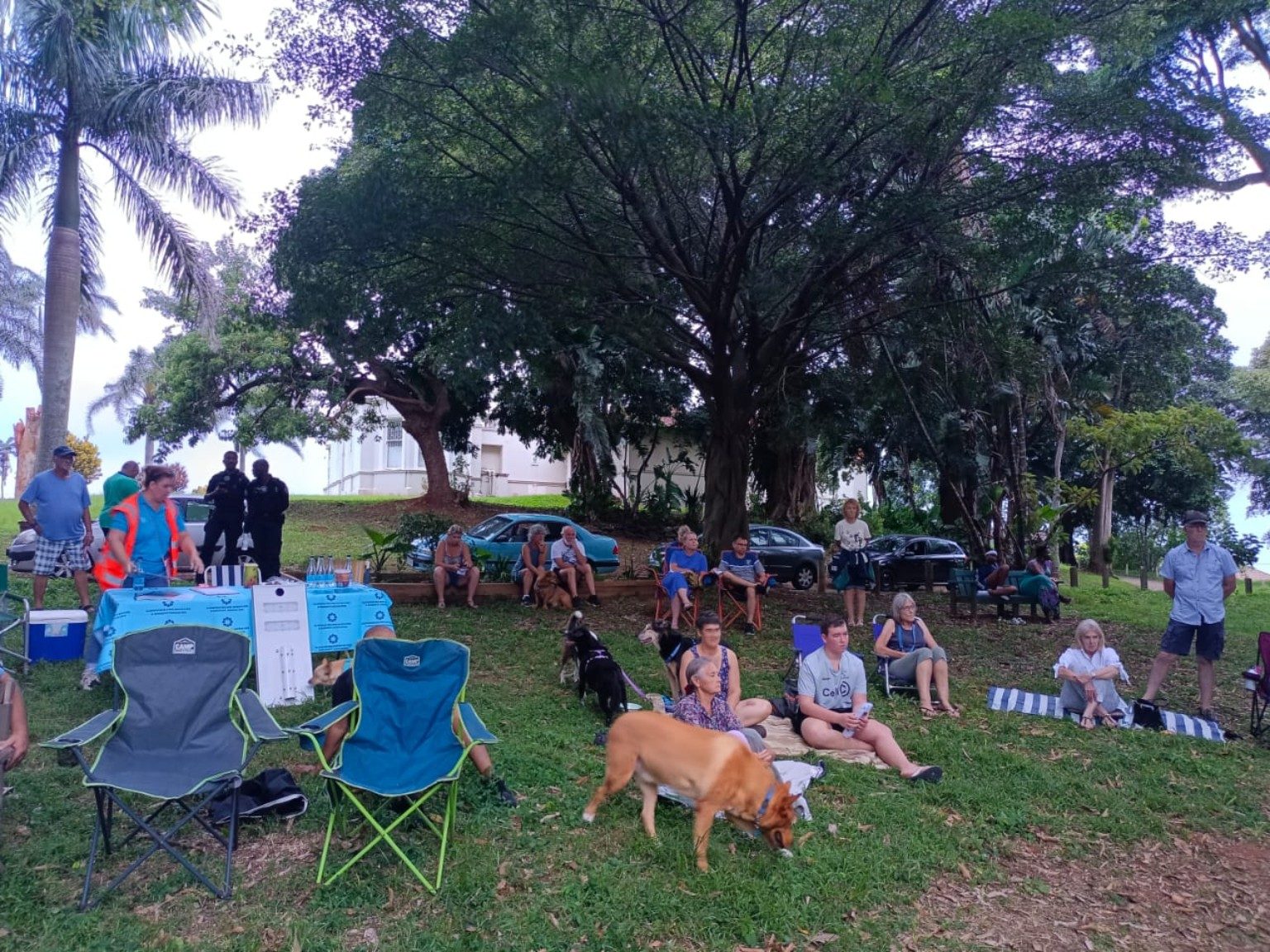Residents at a Glenwood park event