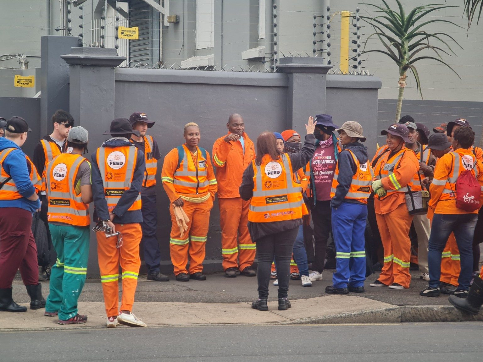 WeFeed SA team at a community clean-up
